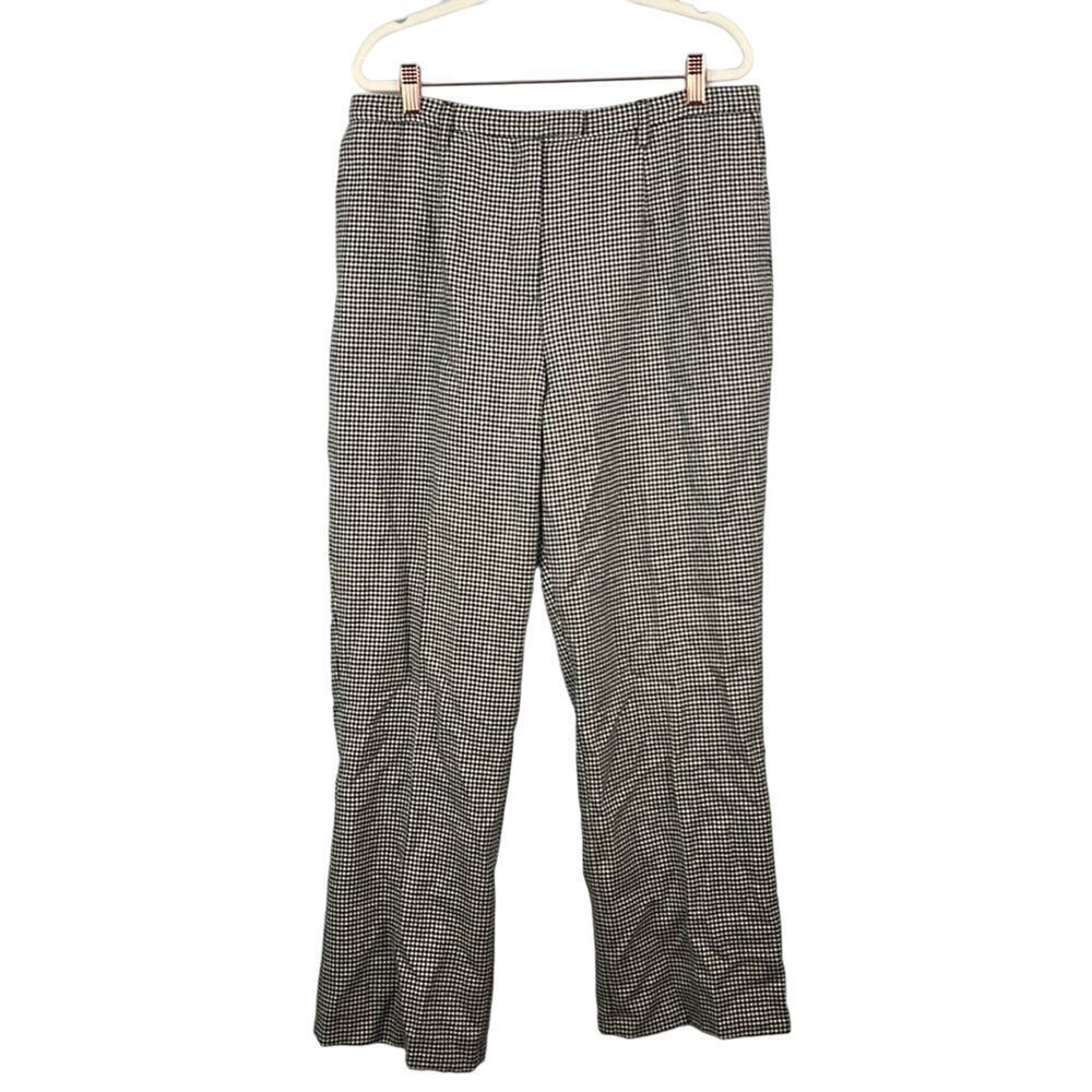 Pendleton 100% wool houndstooth straight leg women’s pants